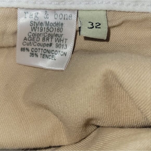 Rag & Bone Boyfriend Short in Aged White Jean Shorts  32 - Picture 9 of 14